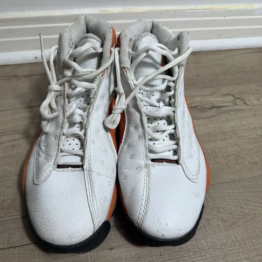 Air Jordan 13 Men’s 9.5 XIII Retro Starfish Orange White Black 2018 Basketball